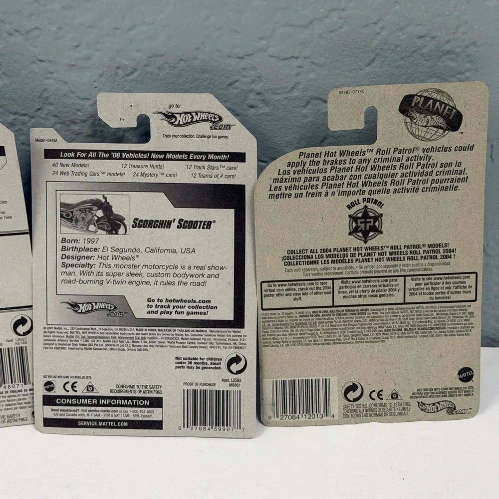 Hot Wheels Bent Cards Still Sealed Lot‎ Of 4 Various Models